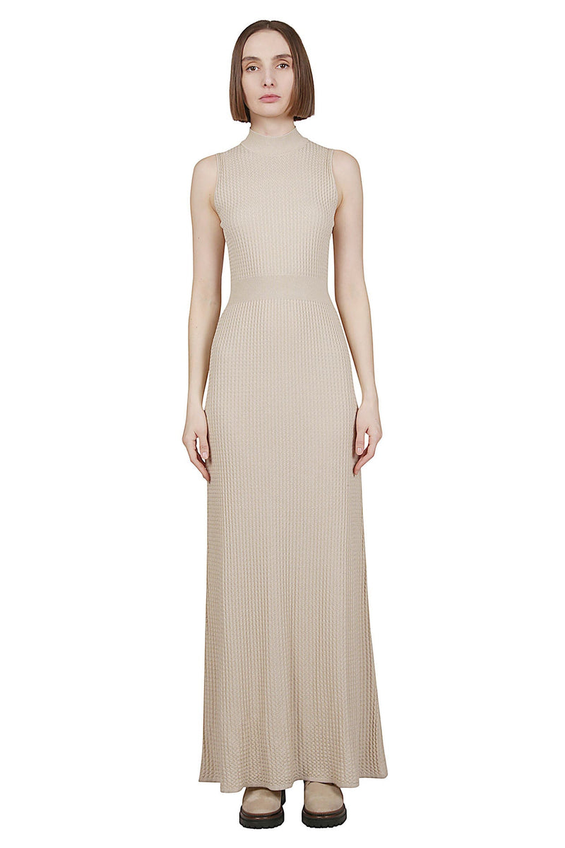 Silk Viscose + Nylon Dress M / 02 - Sabbia Silk Viscose + Nylon Dress M / 02 - Sabbia