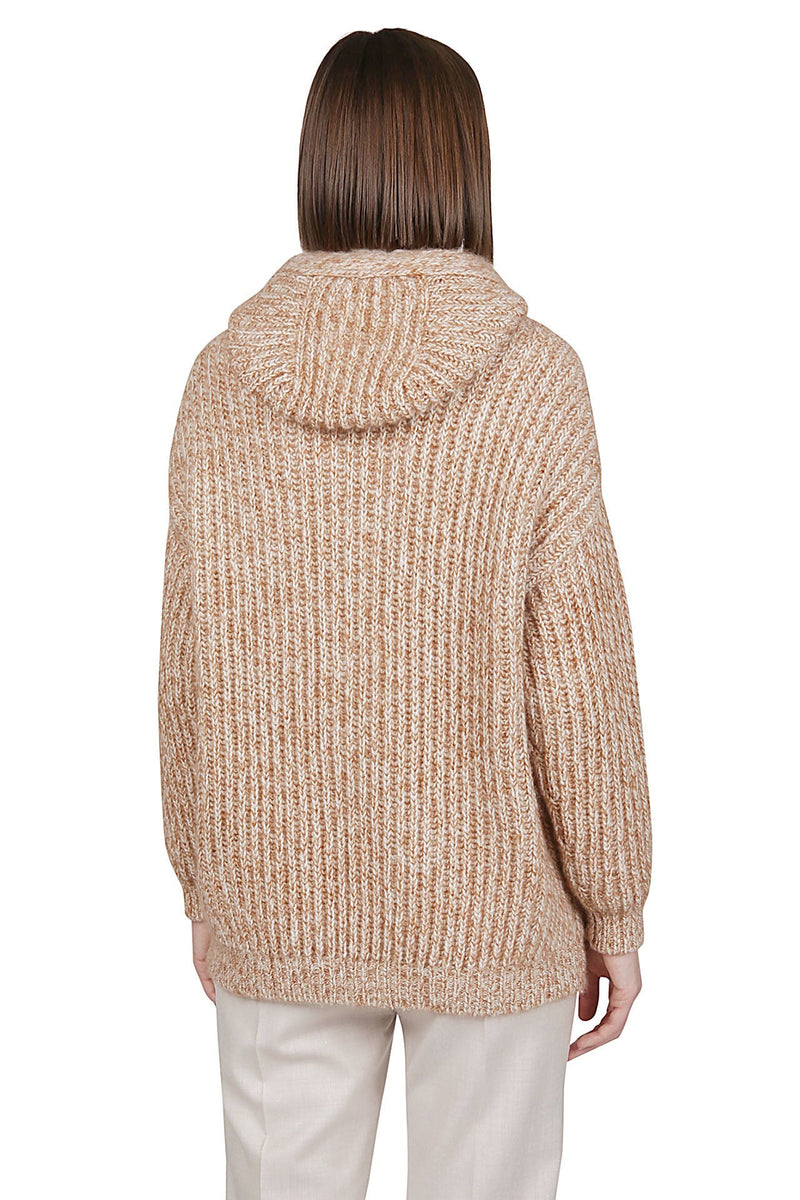 MAGLIA FULL ZIP LANA CASHMERE KID MOHAIR SETA LUREX