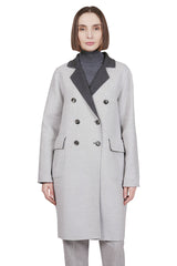 DOUBLE BREASTED WOOL COAT