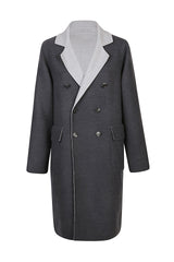 DOUBLE BREASTED WOOL COAT