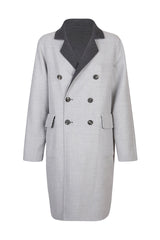 DOUBLE BREASTED WOOL COAT