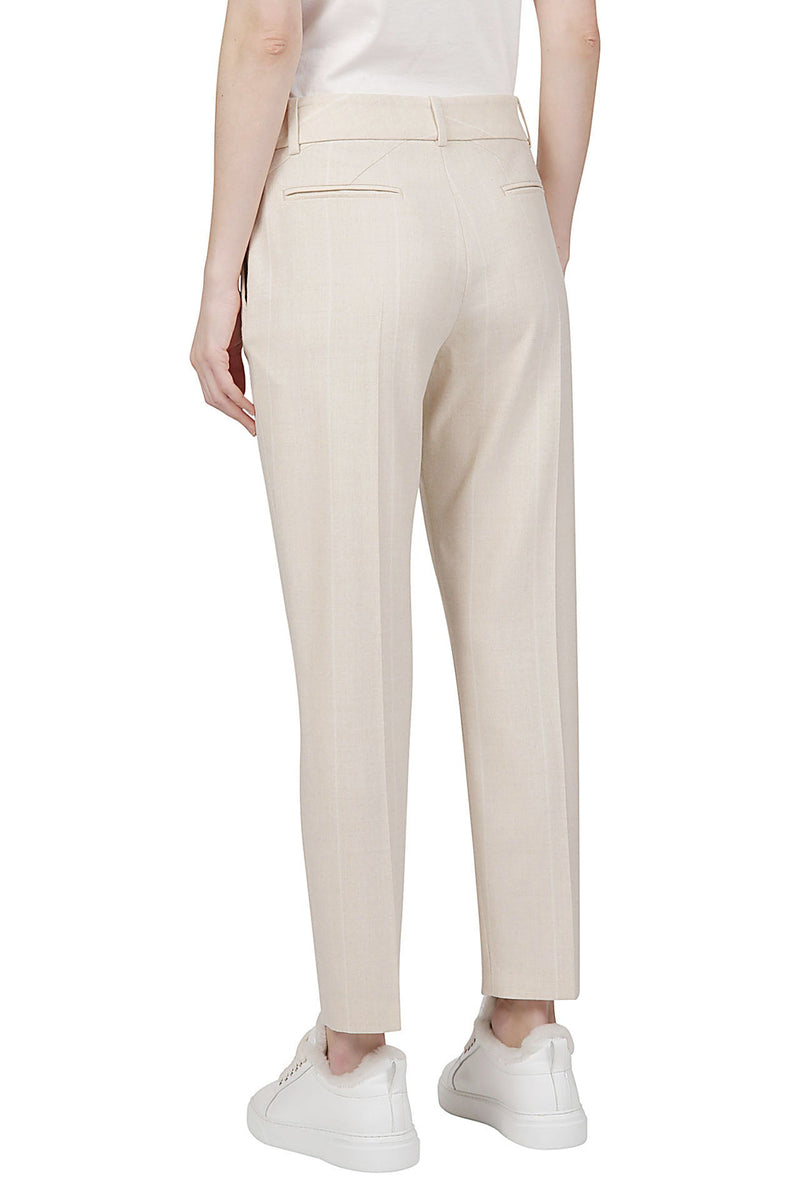 SLIM WOOL TROUSERS