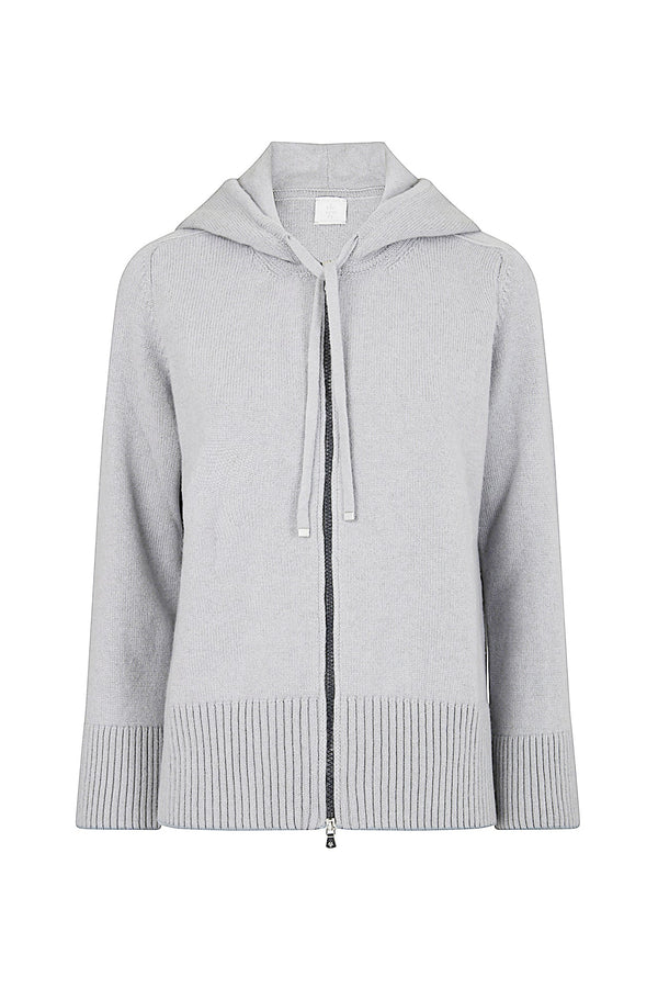 CASHMERE HOODIE WITH TIPPING