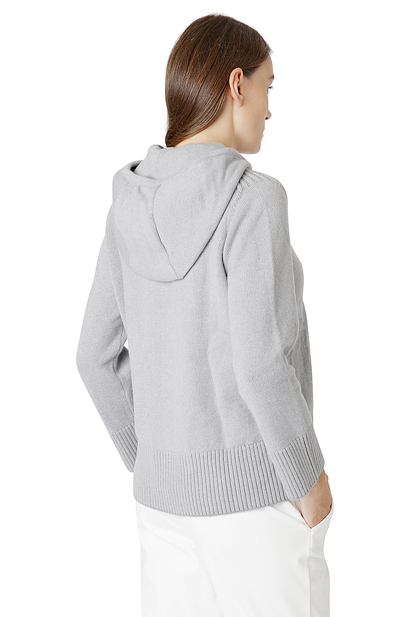 CASHMERE HOODIE WITH TIPPING