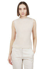 CASHMERE SLEEVELESS SWEATER