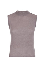 CASHMERE SLEEVELESS SWEATER