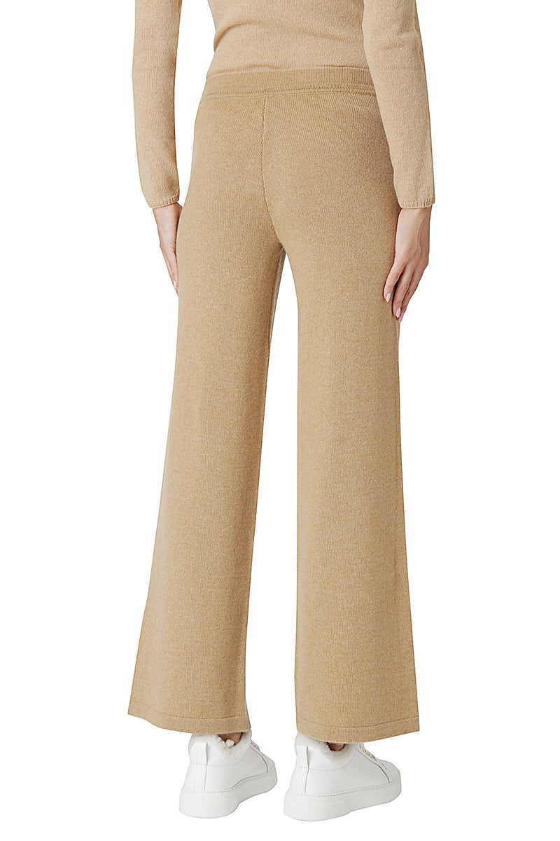 CASHMERE DRAWSTRING PANTS WITH TIPPING