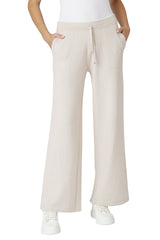 CASHMERE DRAWSTRING PANTS WITH TIPPING