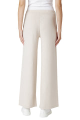 CASHMERE DRAWSTRING PANTS WITH TIPPING