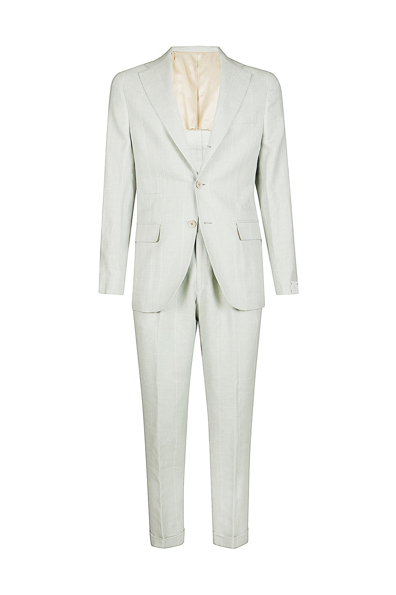 SINGLE-BREASTED PANT PLEAT SUIT