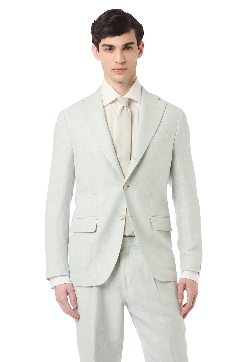 SINGLE-BREASTED PANT PLEAT SUIT