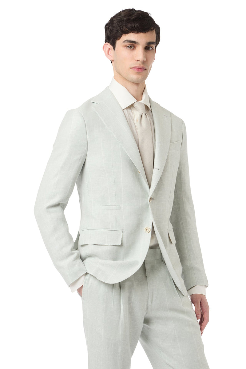 SINGLE-BREASTED PANT PLEAT SUIT