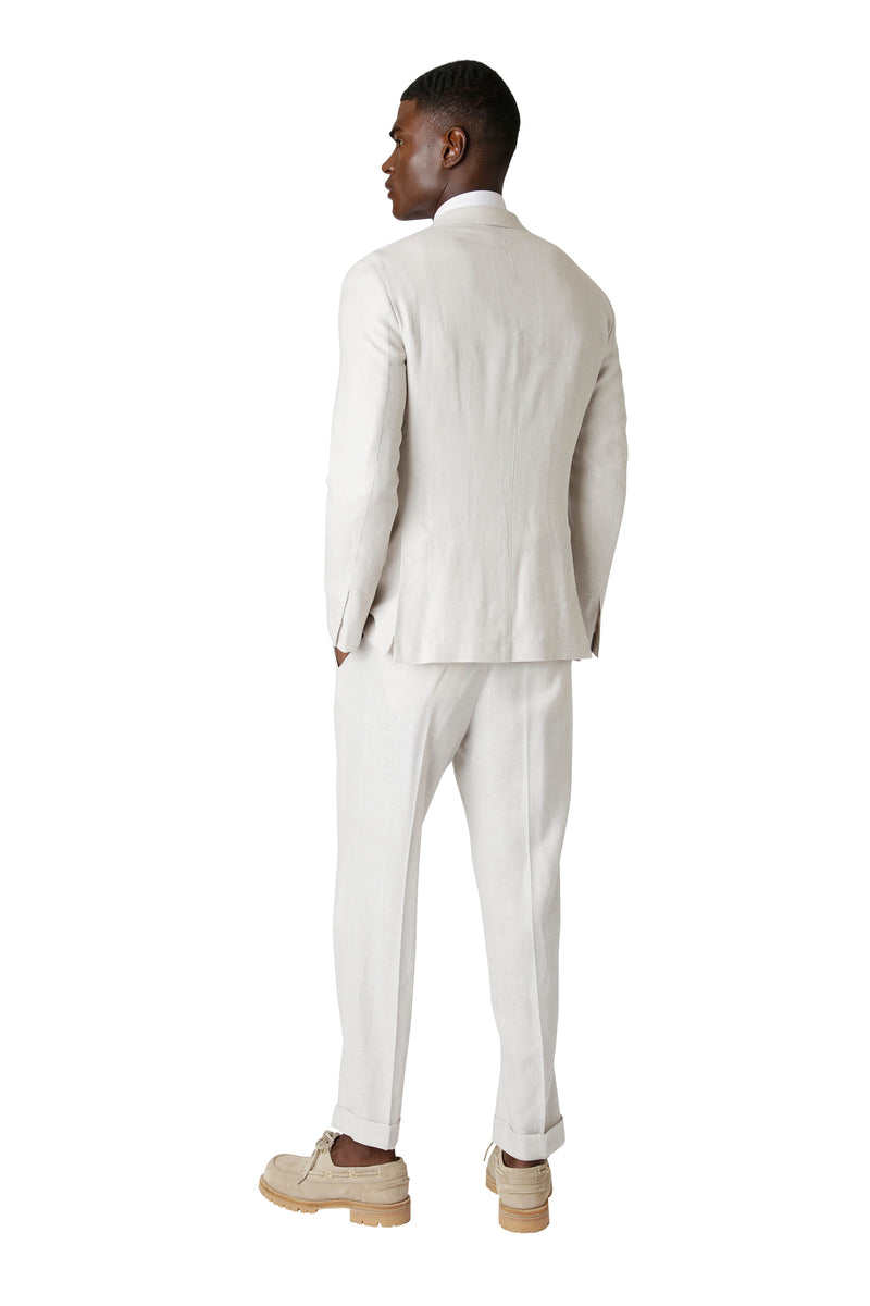 SINGLE-BREASTED PANT PLEAT SUIT