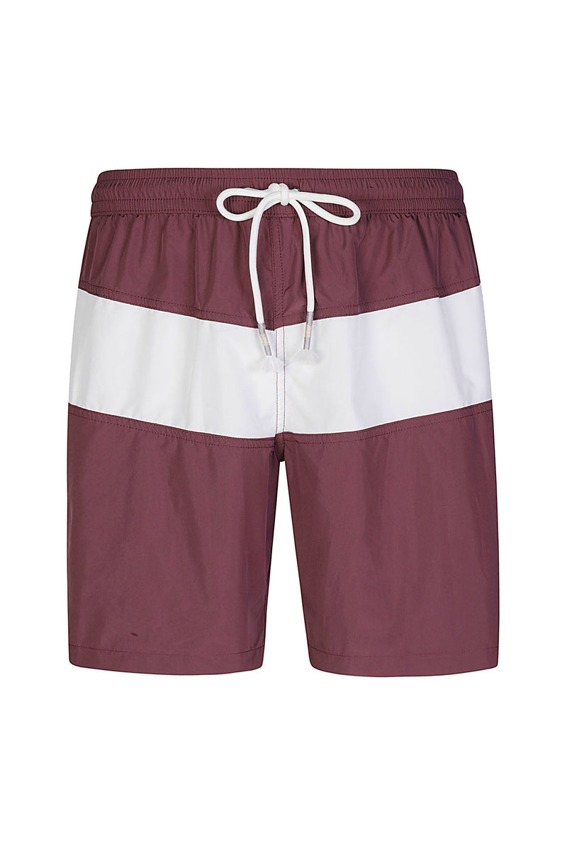 COLOR BLOCK BEACH SHORTS