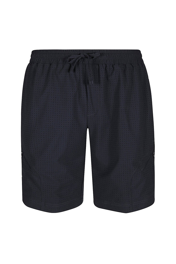 PERFORATED BERMUDA SHORTS