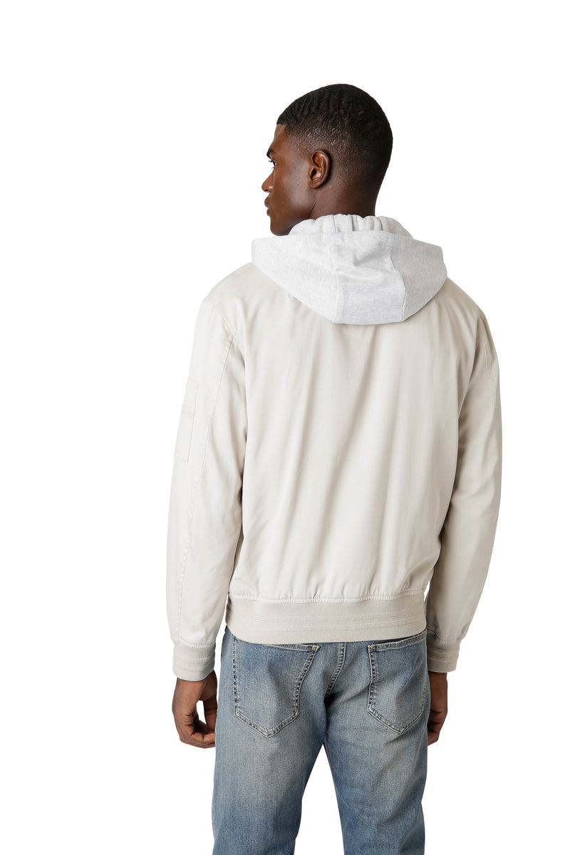 HOODED SWEATSHIRT JACKET