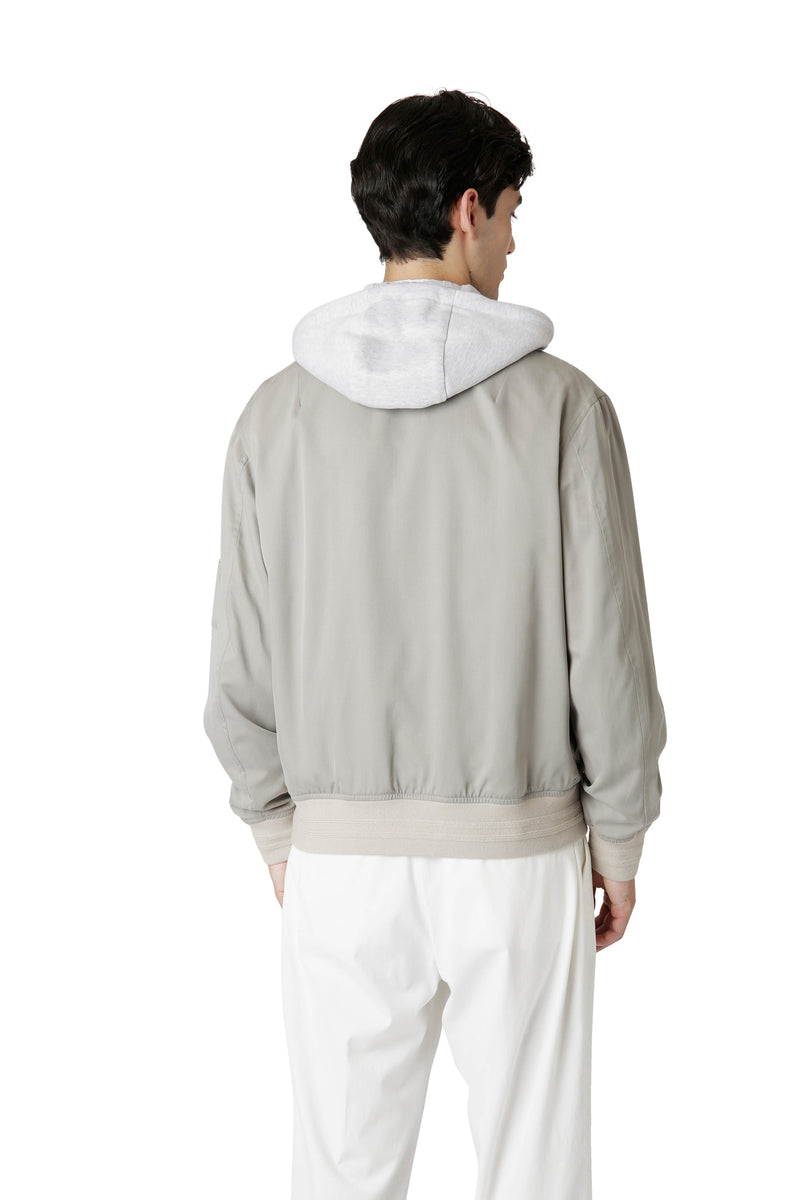 HOODED SWEATSHIRT JACKET