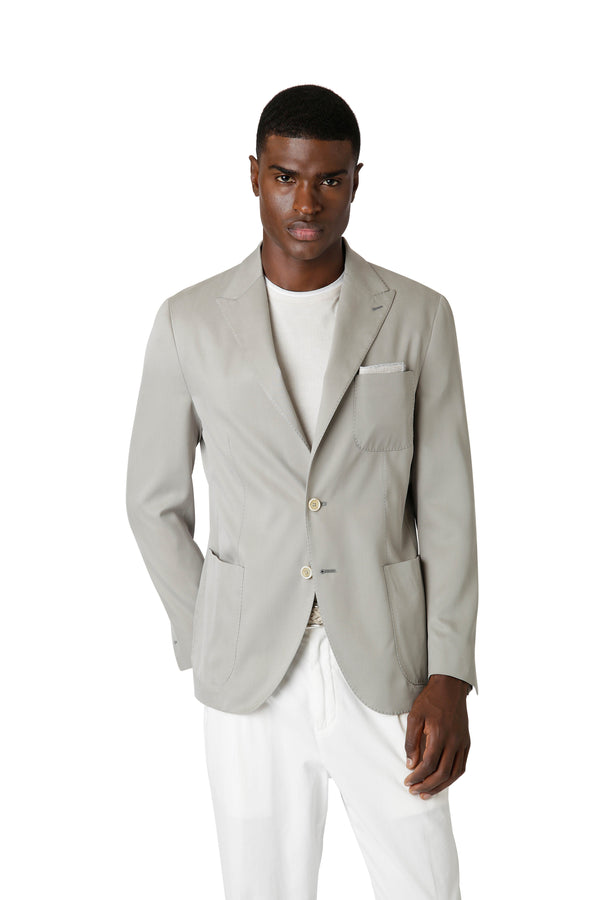 SOFT JACKET WITH 3 PATCH POCKETS