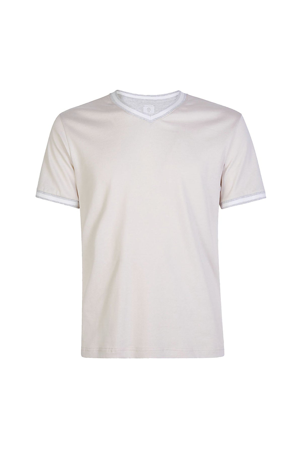 Tシャツ・カットソー ELEVENTY Men T Shirts K75TSHK02TES0K266020113 Beige Eleventy Cotton T-Shirt - Beige - Men | K75TSHK02TES0K266020113