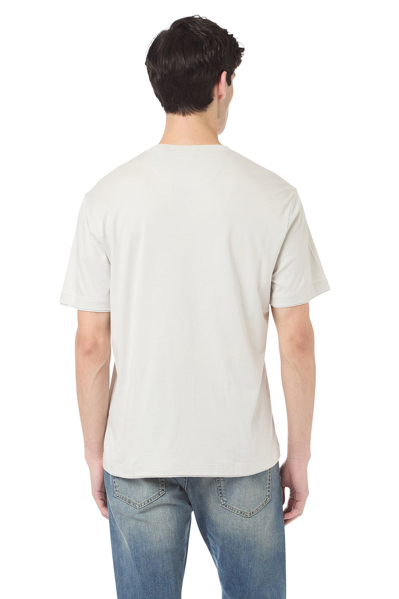 CREWNECK T-SHIRT WITH PIPING