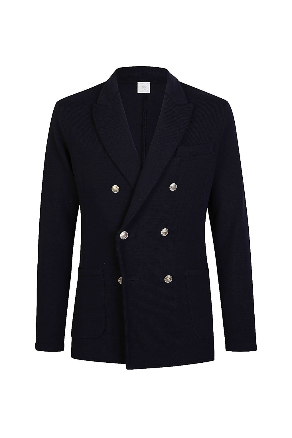 DOUBLE-BREASTED KNIT JACKET – Eleventy Milano USA