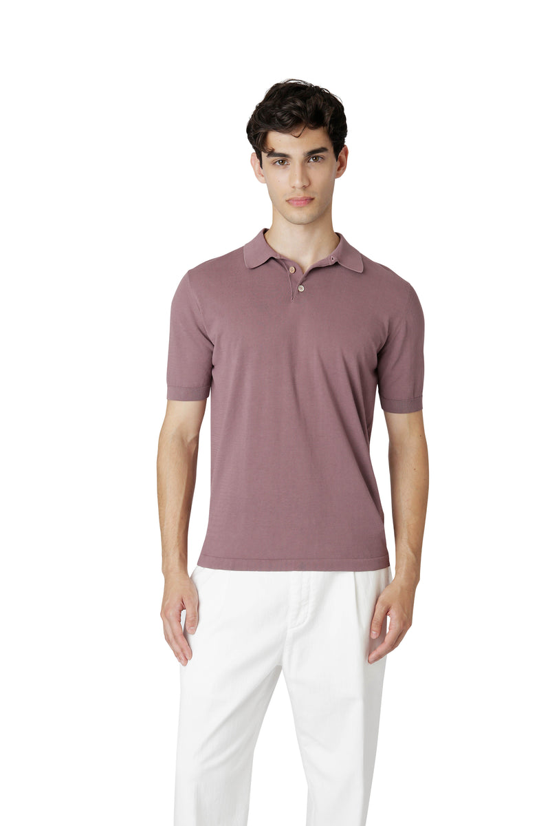 SHORT SLEEVE POLO SWEATER