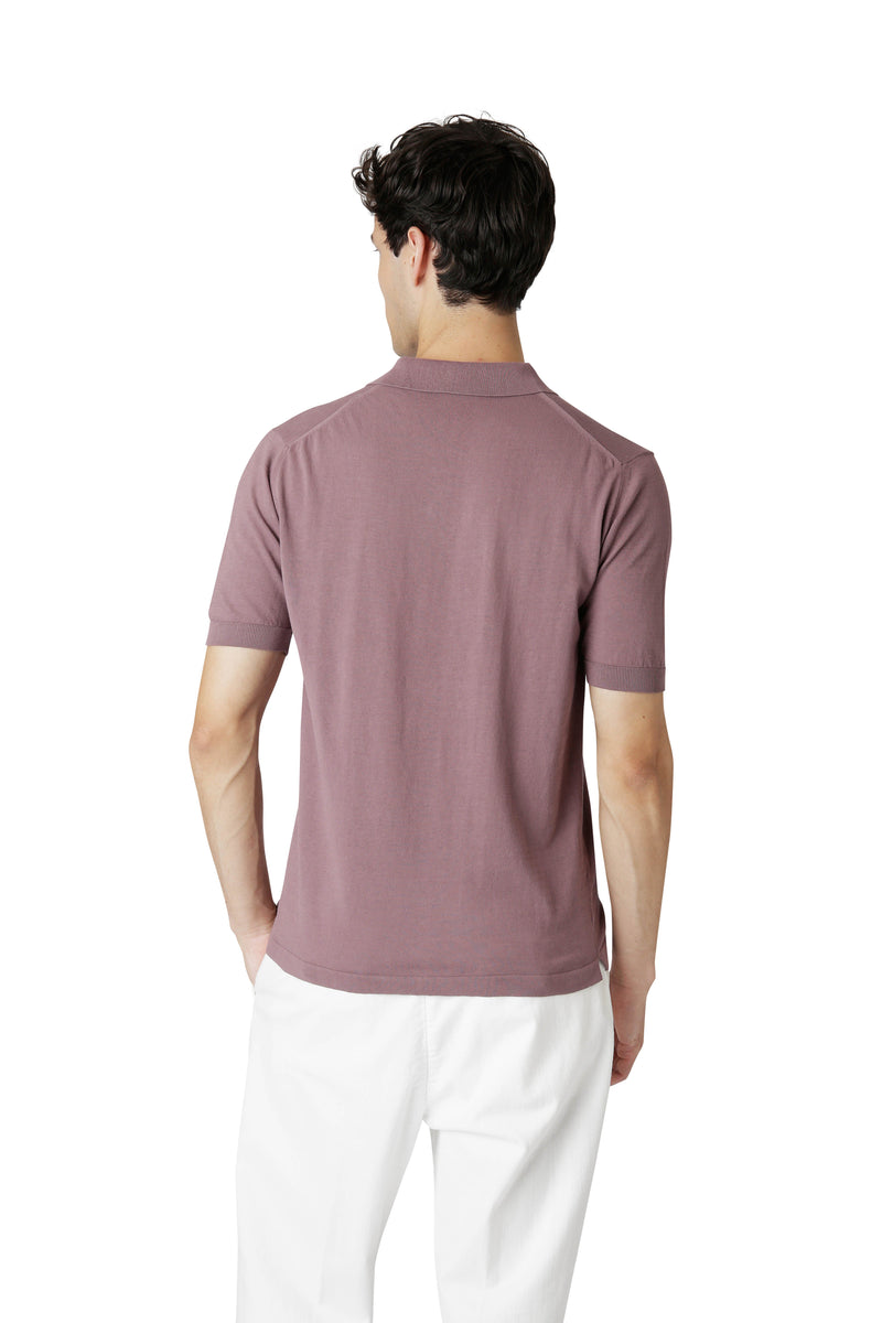 SHORT SLEEVE POLO SWEATER