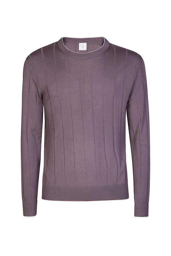 ML TIPPING CREW NECK SWEATER