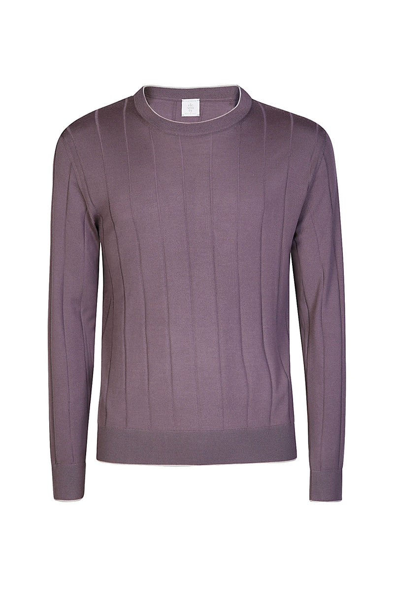 ML TIPPING CREW NECK SWEATER