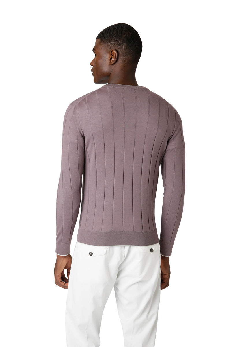 ML TIPPING CREW NECK SWEATER