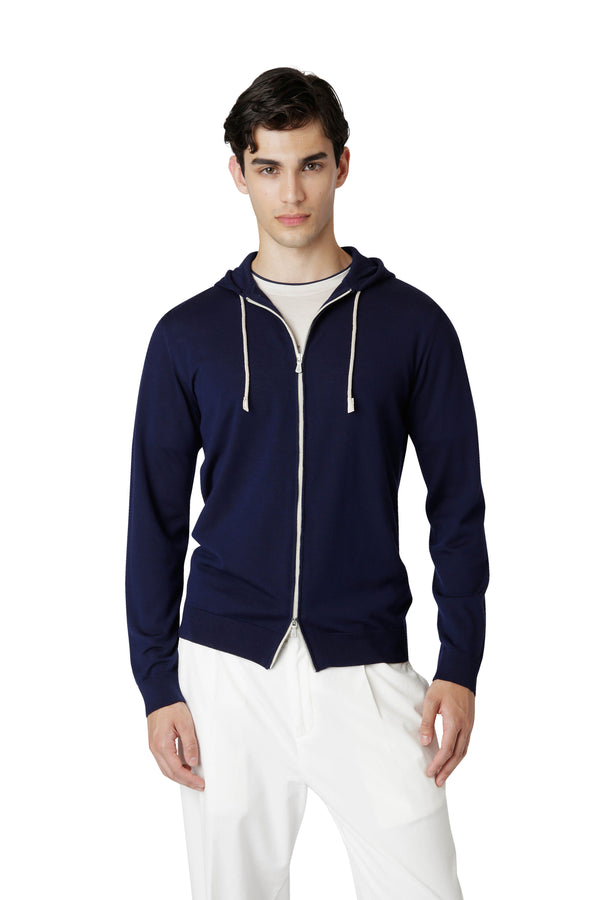 FULL ZIP HOODED SWEATER