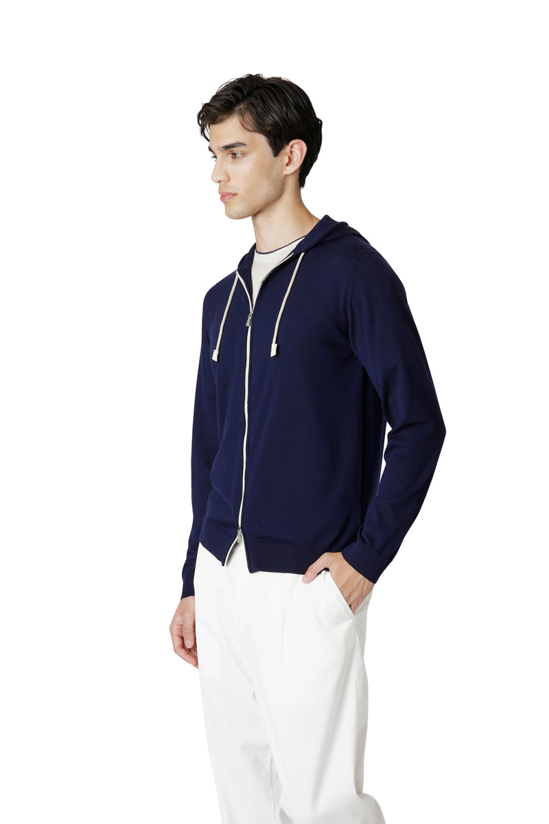 FULL ZIP HOODED SWEATER