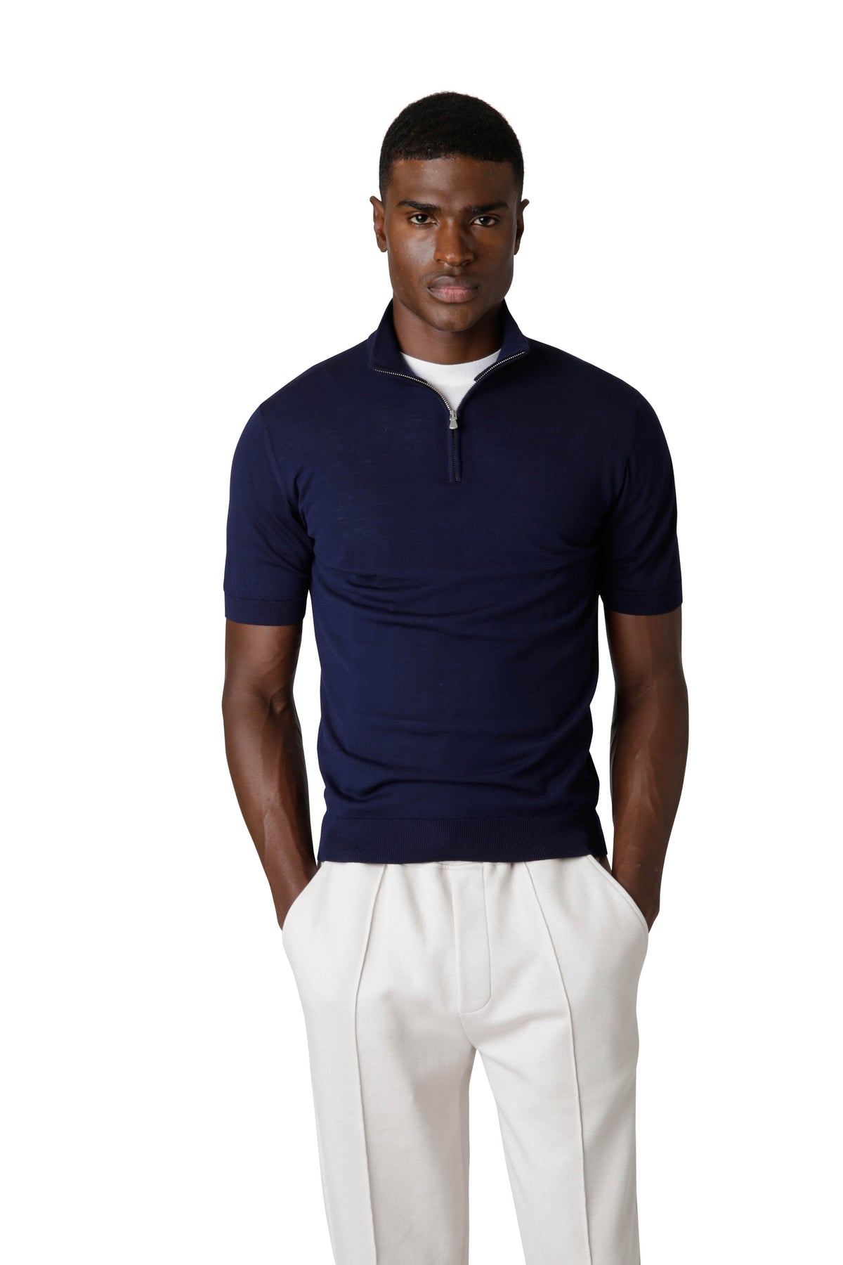 Tシャツ・カットソー Eleventy SS25 POLO IN PIQUET (K75POLK06 TES0K2871301) Grey piqué-weave polo shirt - ELEVENTY - Mariodannashop
