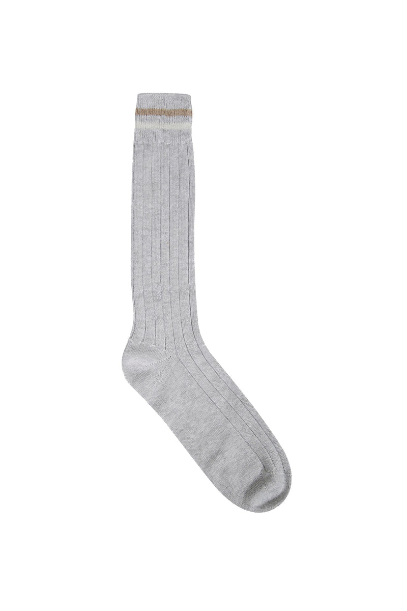 CONTRASTING DOUBLE STRIPE SOCK