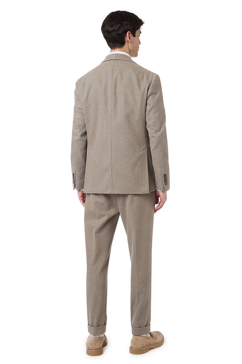 SINGLE-BREASTED SUIT WITH PENCED PANTS