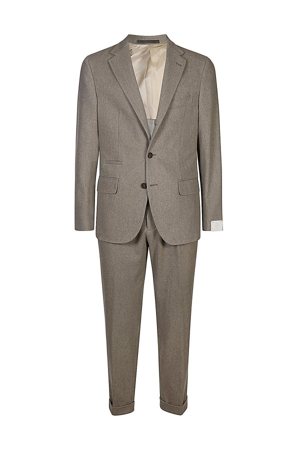 SINGLE-BREASTED SUIT WITH PENCED PANTS