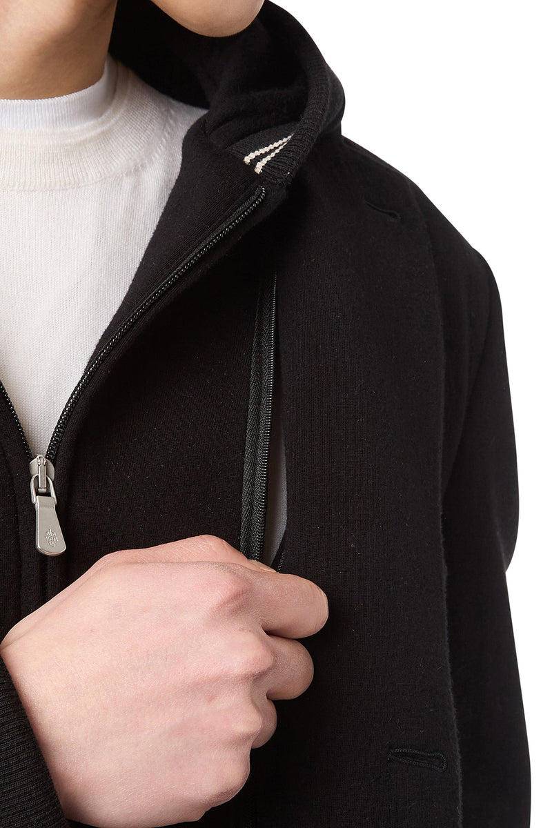 COTTON CASHMERE BIB JACKET