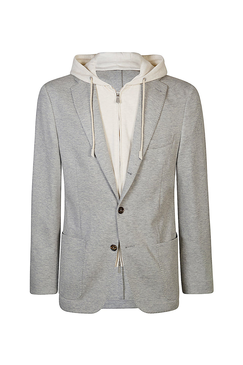 COTTON CASHMERE BIB JACKET