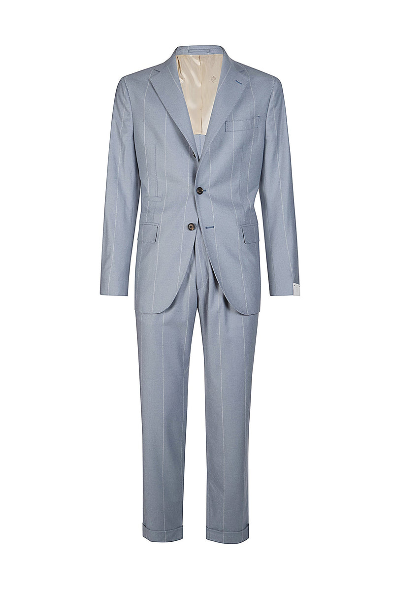 SINGLE-BREASTED SUIT WITH PENCED PANTS