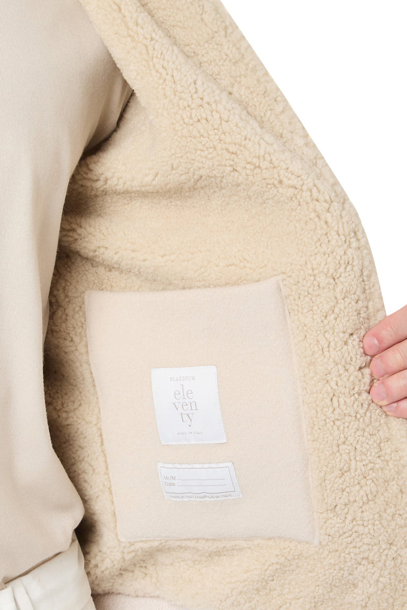 JACKET WITH SHEARLING LINING