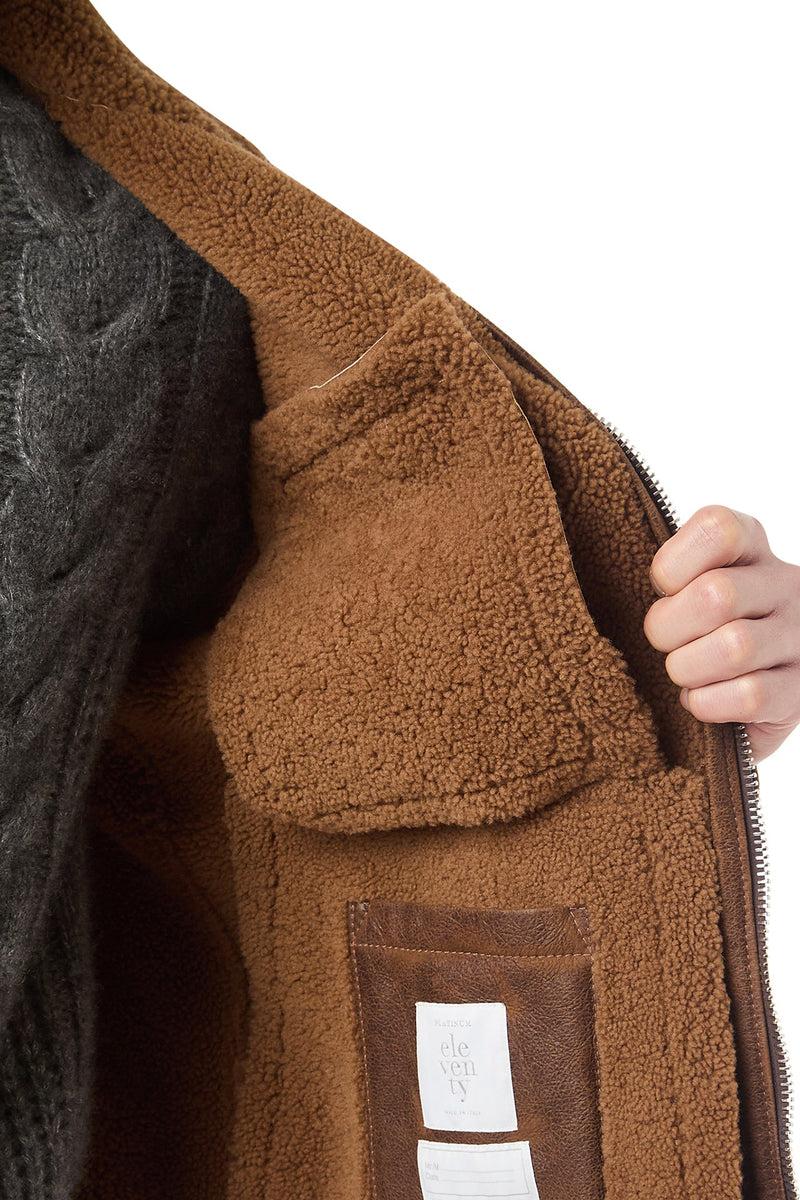 SHEARLING BIKER JACKET