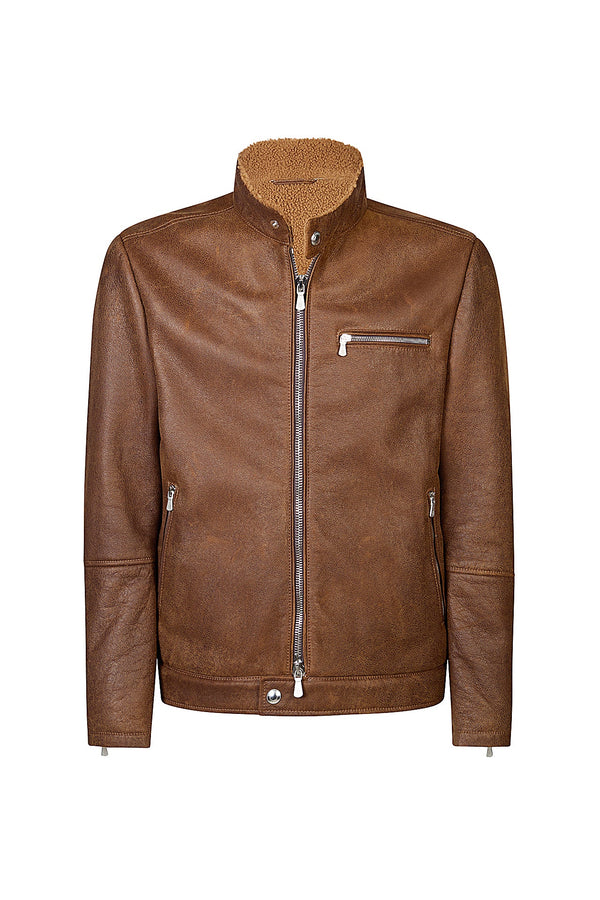 SHEARLING BIKER JACKET