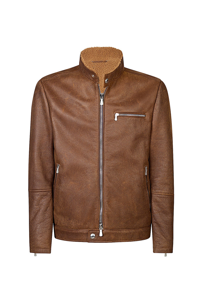 SHEARLING BIKER JACKET