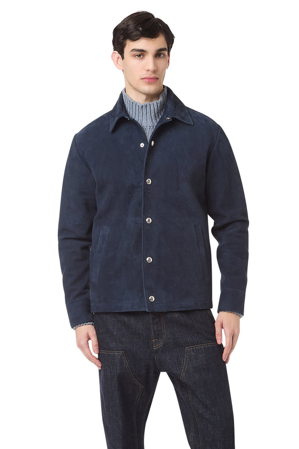 SUEDE OVERSHIRT JACKET