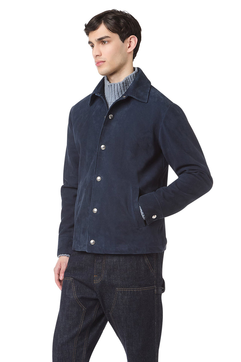 SUEDE OVERSHIRT JACKET