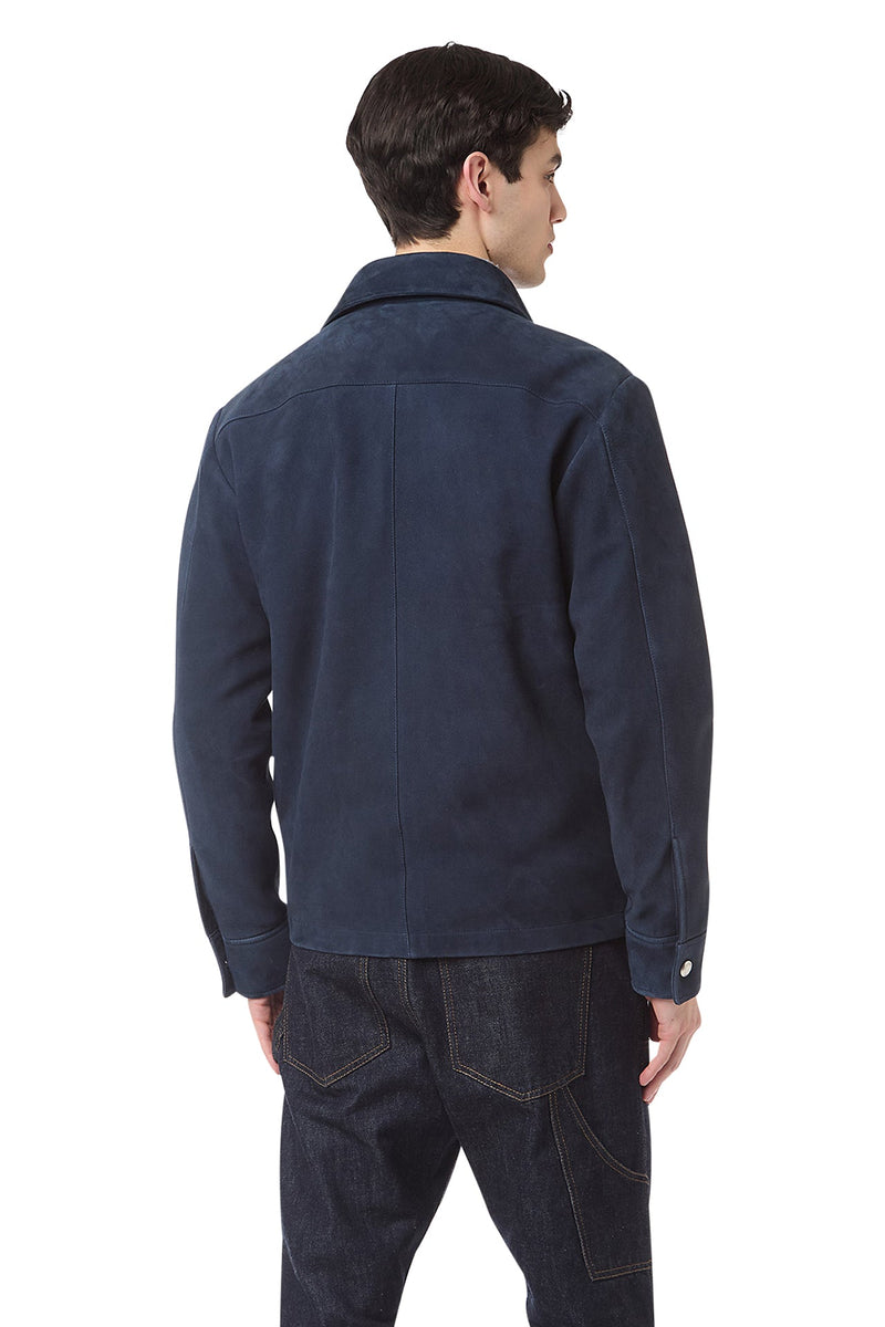 SUEDE OVERSHIRT JACKET
