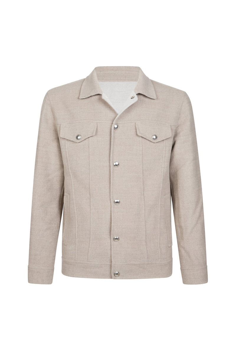 DENIM WOOL JACKET