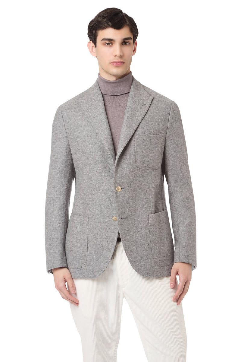 SOFT JACKET WITH 3 PATCH POCKETS