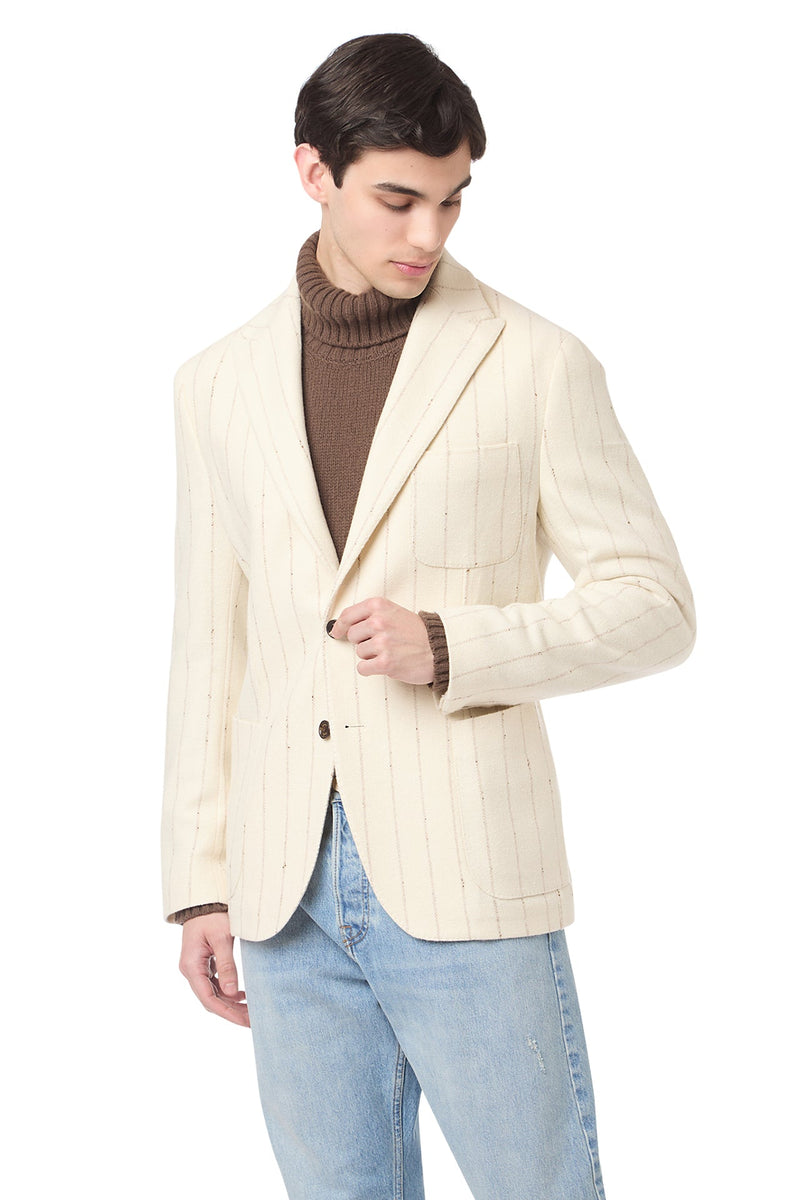 SOFT JACKET WITH 3 PATCH POCKETS