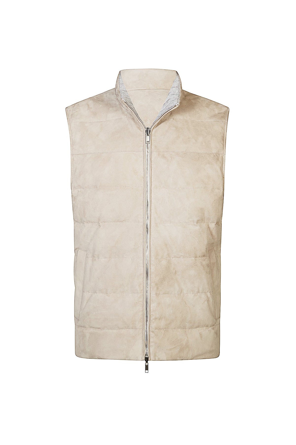 【GIANNETTO】Linen Brown Gilet Size46 uploading-1420590.jpg